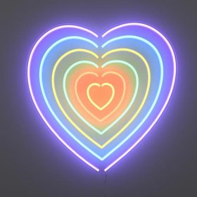 UNLIMITED HEARTS Neon LED Sign 14 unlimited heart small 580x500 crop center Fancelite